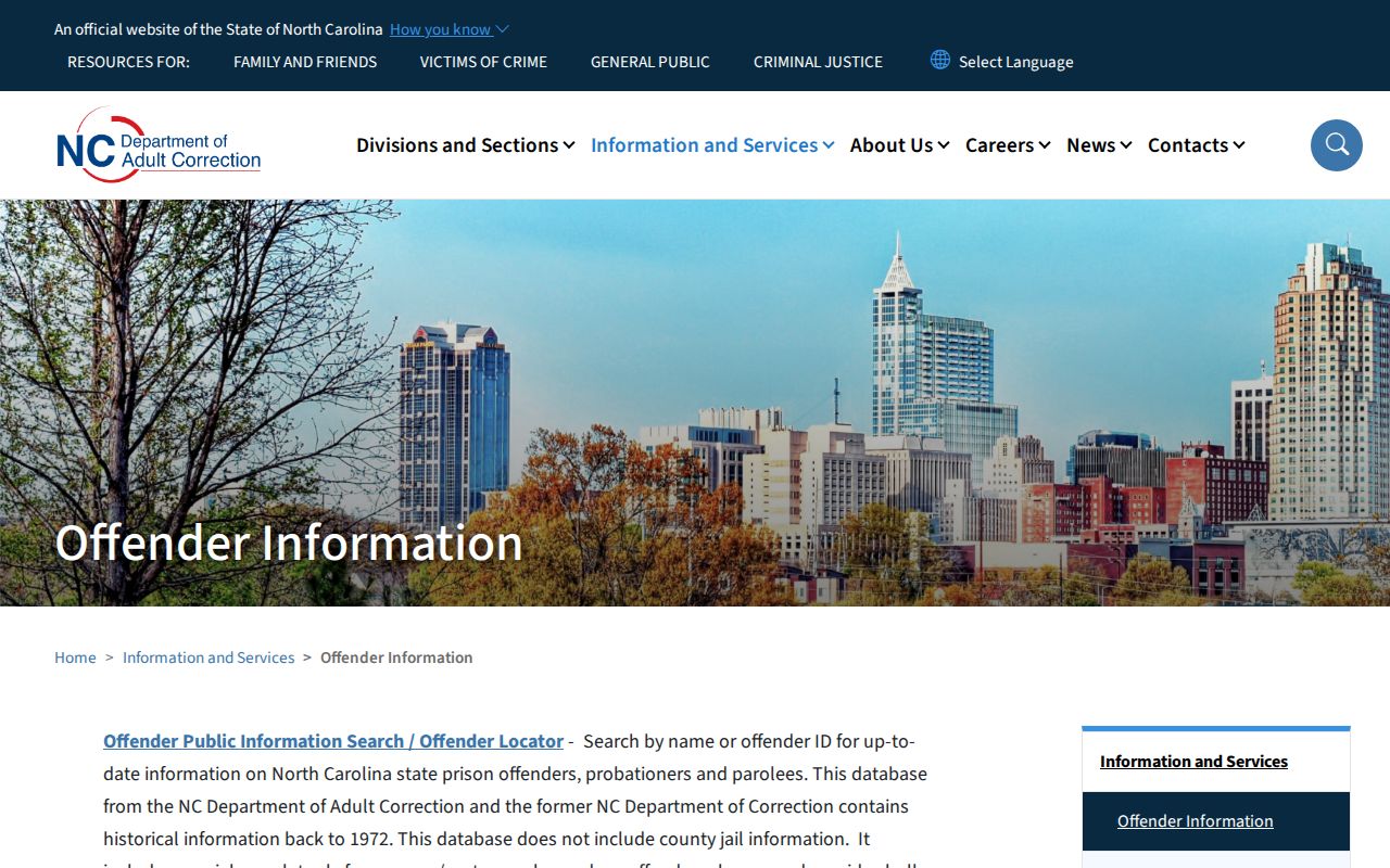 Sanford residents directory North Carolina offender search information